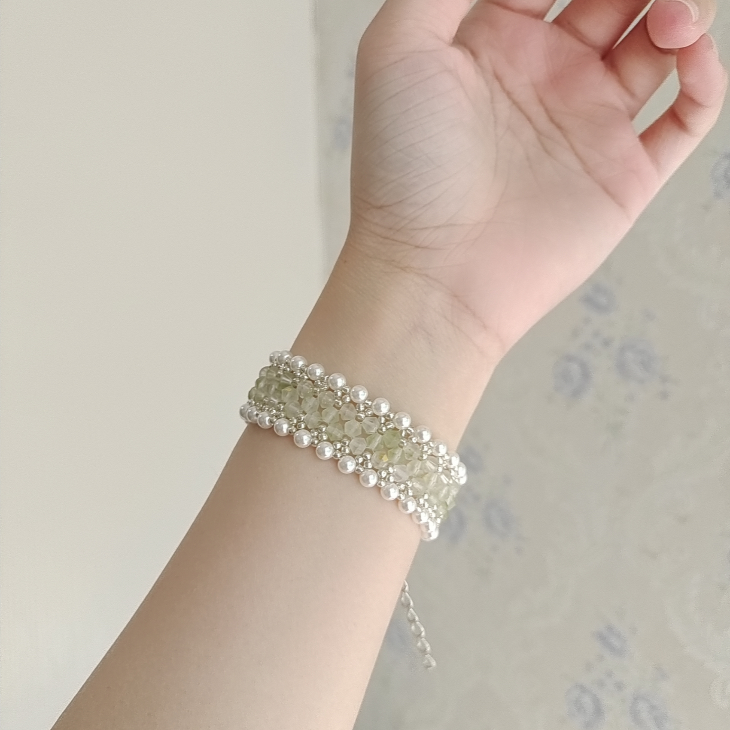 No.37 DIY Beaded Bracelet Kit – Princess Series Design with 4mm Matte Glass Diamond Beads & Seed Beads | Beginner-Friendly Jewelry Craft Gift for Her