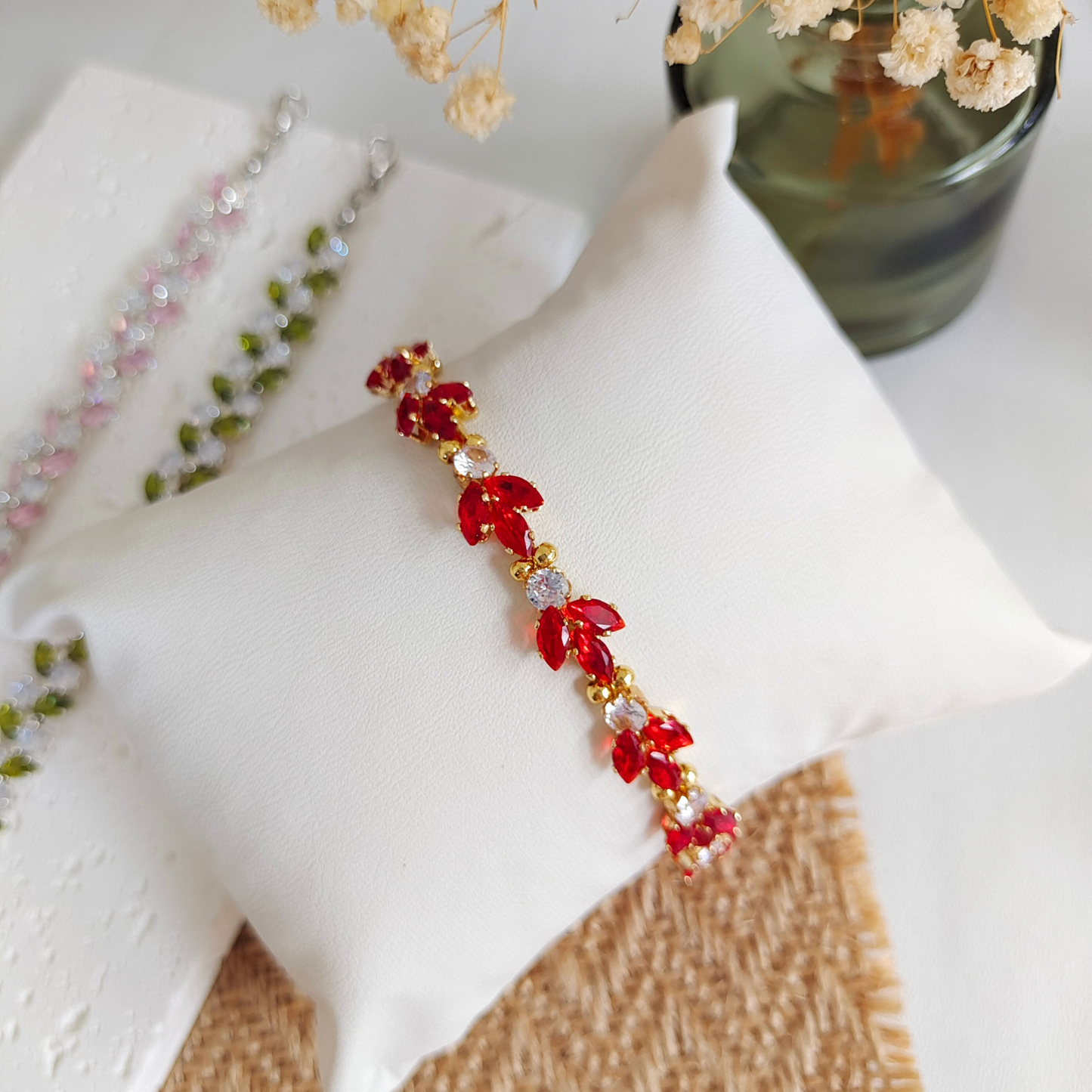 No.27 Goldfish DIY Bracelet Kit – 18K Gold Claw Rhinestones Handmade Jewelry Set