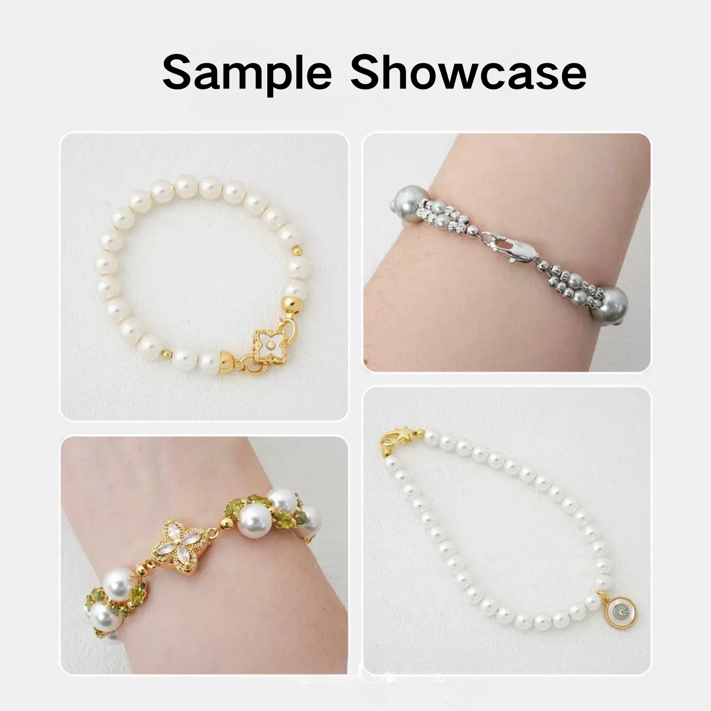 【F01】3mm Electroplated Spacer Beads – Lollipop Stopper Beads for DIY Bracelets & Necklaces | Silver / Steel / 18K / 14K Gold