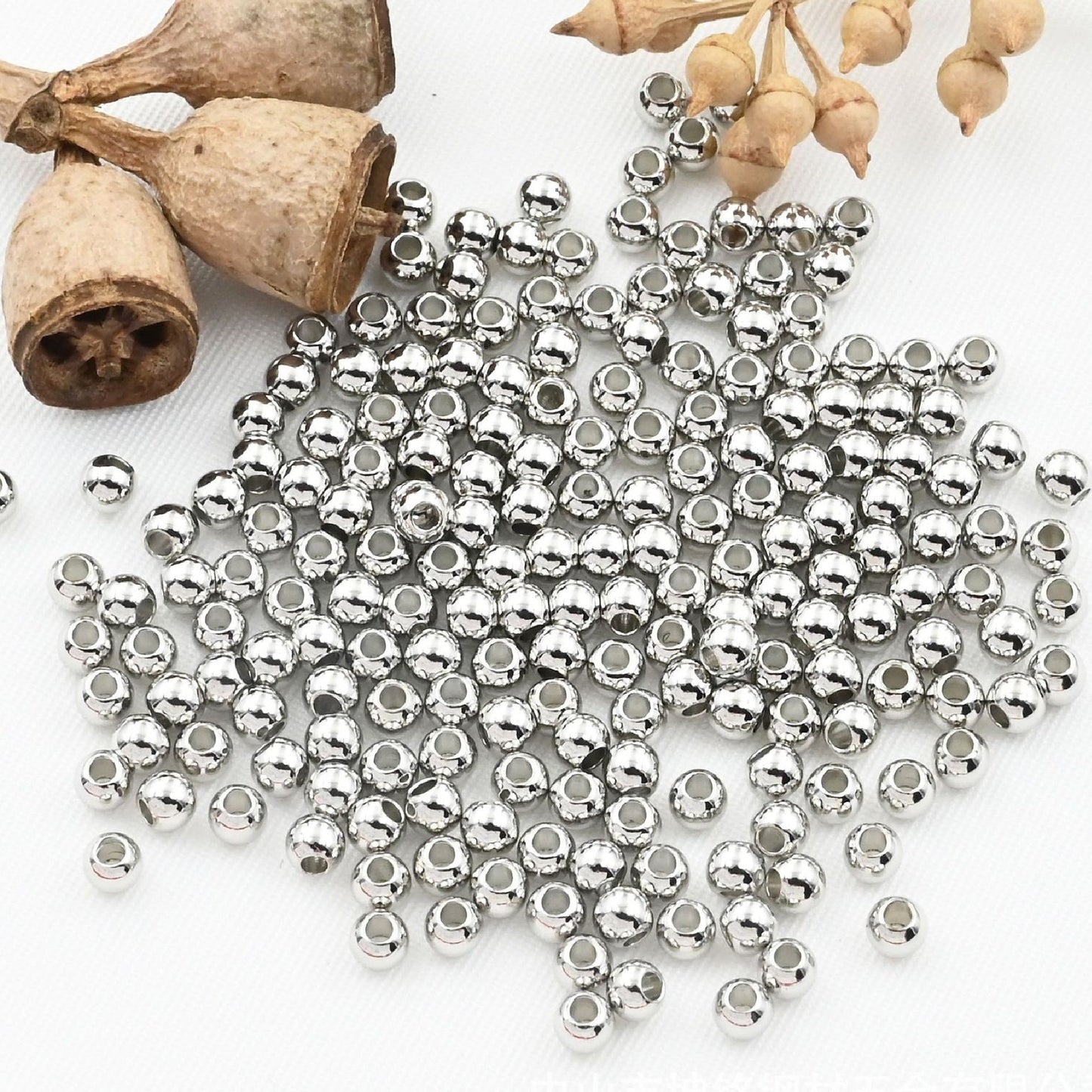 100pcs Smooth Spacer Beads