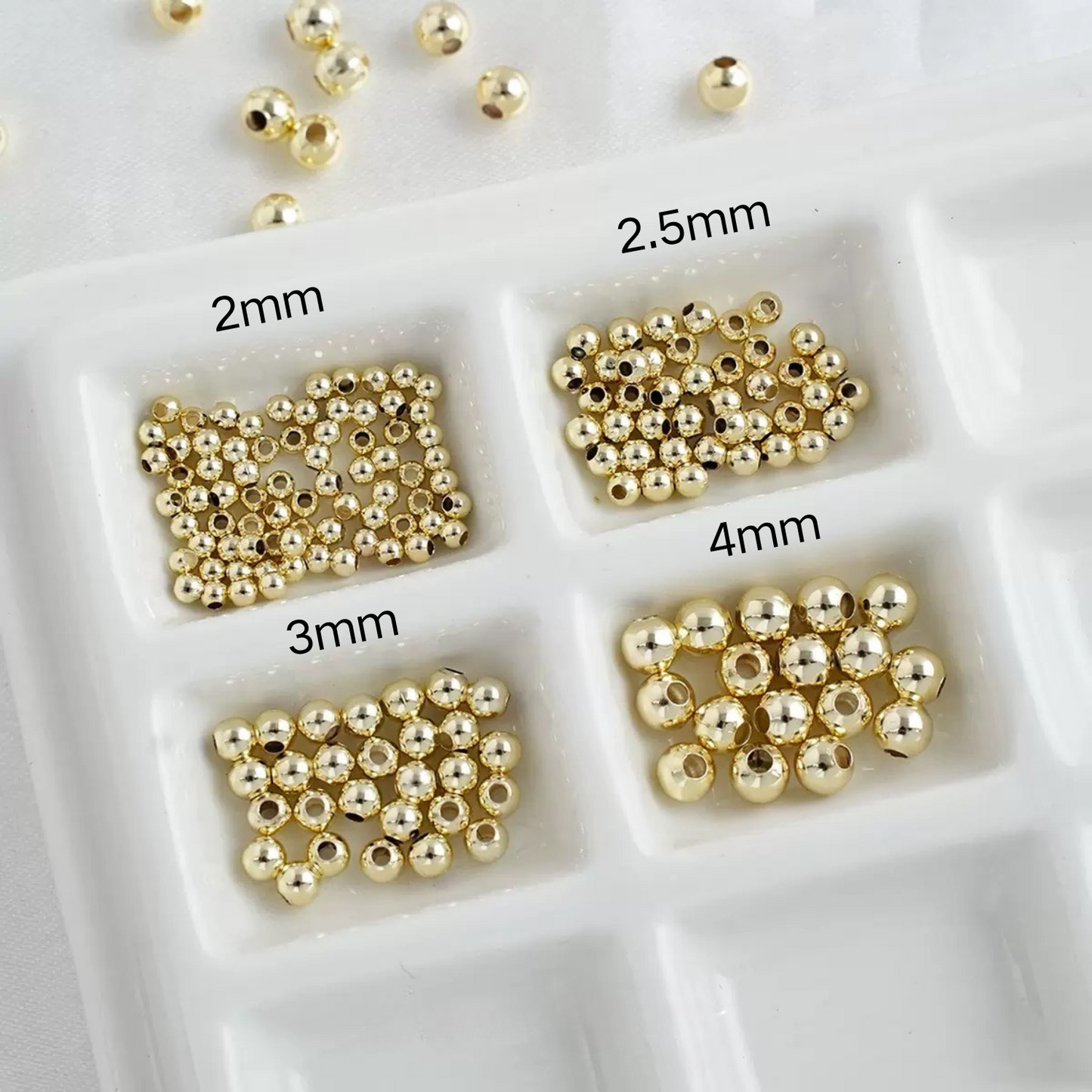 【S01】Seed Beads 2-4mm | 100pcs Round DIY Beading Supplies for Bracelet/Necklace Making