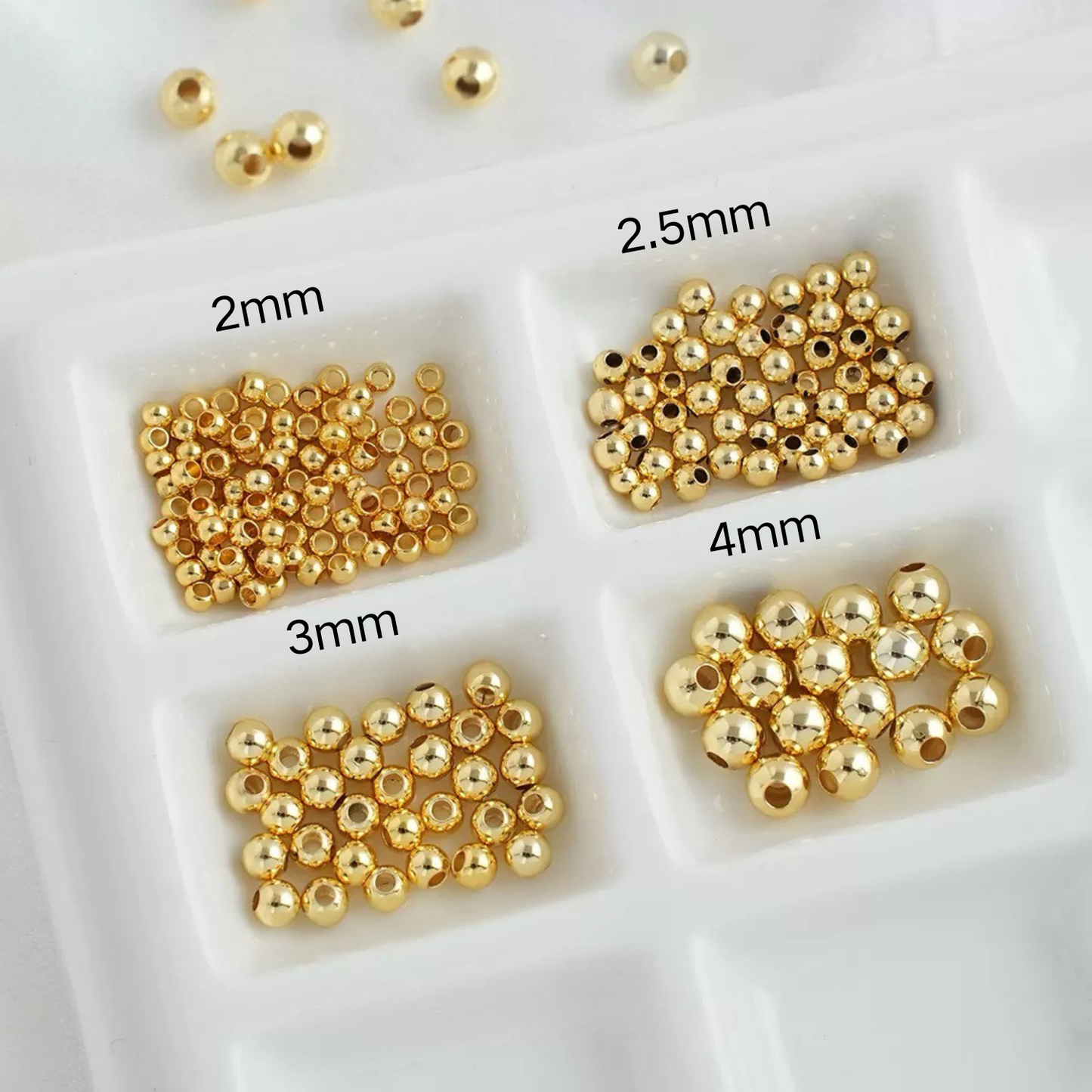 【S01】Seed Beads 2-4mm | 100pcs Round DIY Beading Supplies for Bracelet/Necklace Making