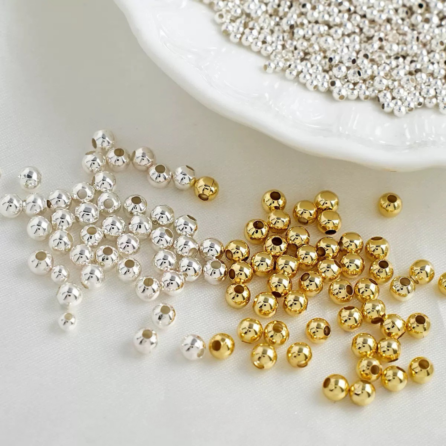 【S01】Seed Beads 2-4mm | 100pcs Round DIY Beading Supplies for Bracelet/Necklace Making