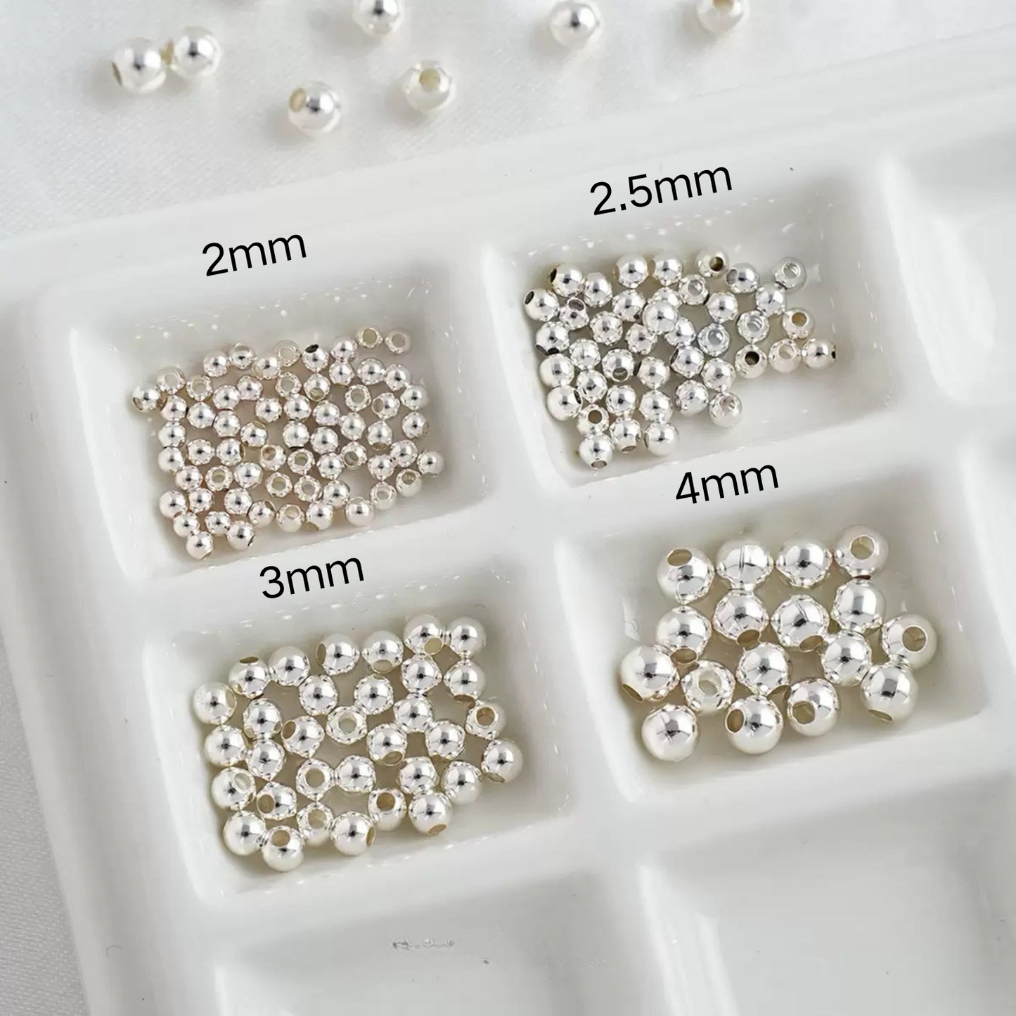 【S01】Seed Beads 2-4mm | 100pcs Round DIY Beading Supplies for Bracelet/Necklace Making