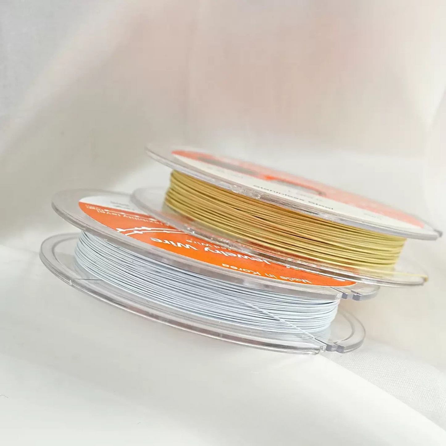 【T01】DIY Beading Wire – Soft Brass Thread 0.3–0.38mm for Jewelry Making