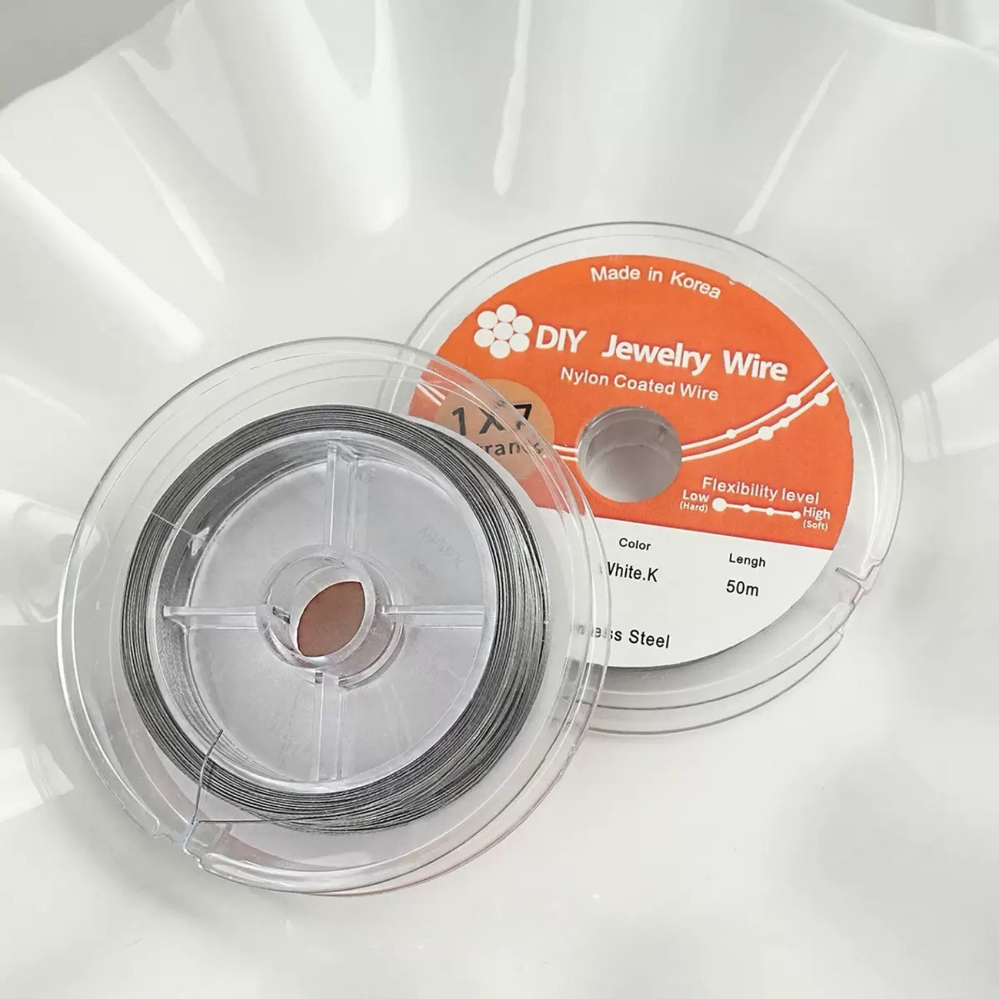 【T01】DIY Beading Wire – Soft Brass Thread 0.3–0.38mm for Jewelry Making