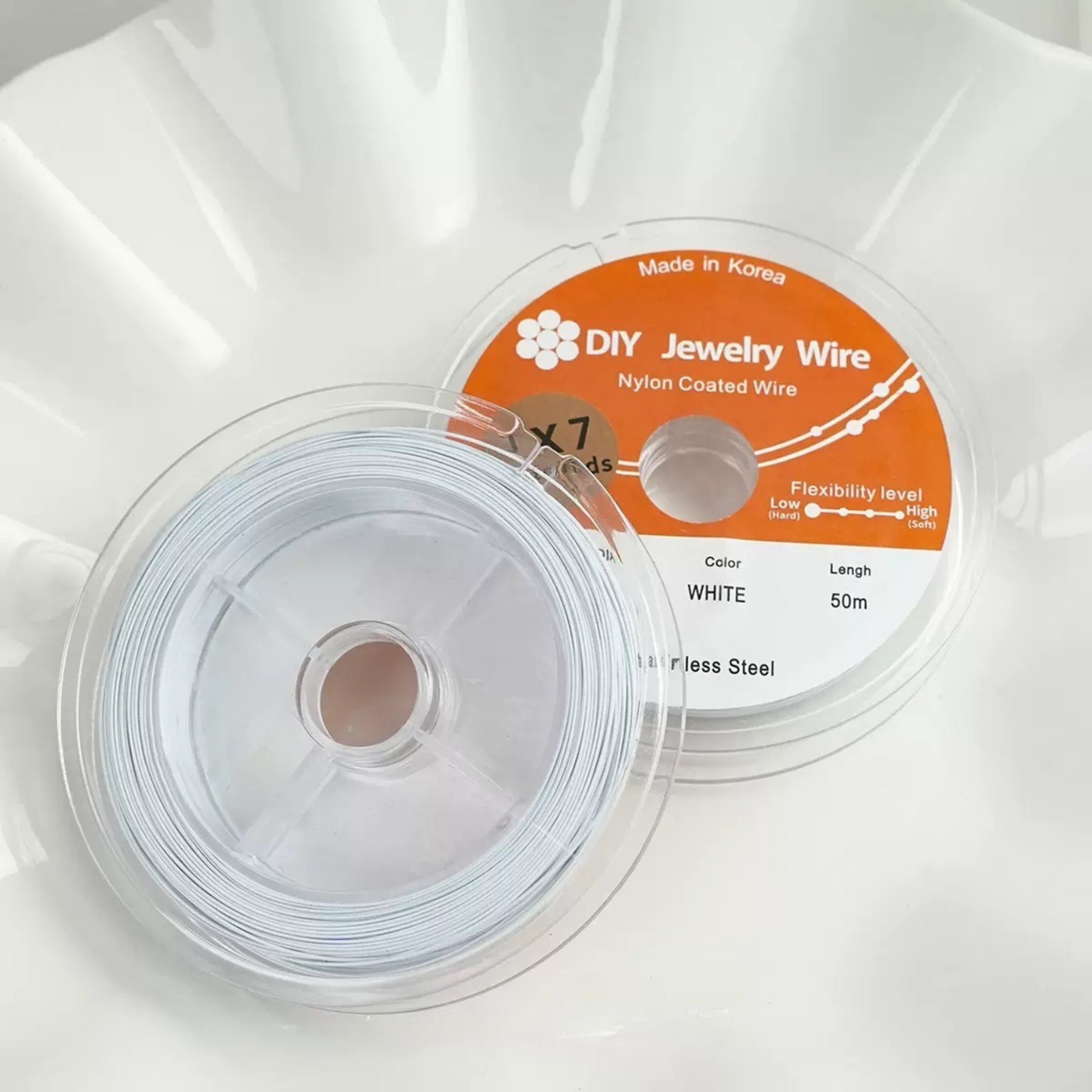 【T01】DIY Beading Wire – Soft Brass Thread 0.3–0.38mm for Jewelry Making