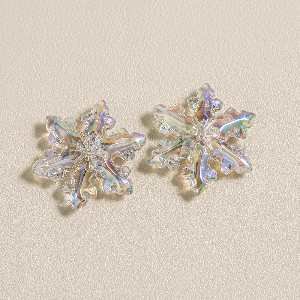 Transparent Snowflake Beads