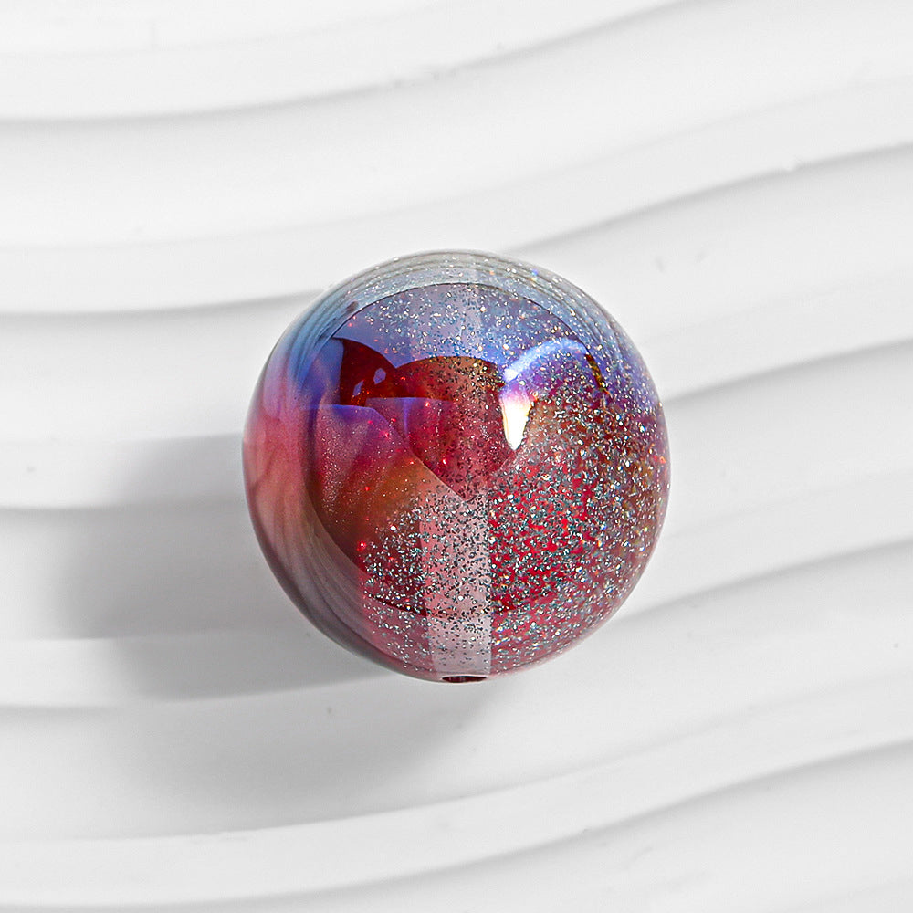 Round Beads - Galaxy Splatter Series