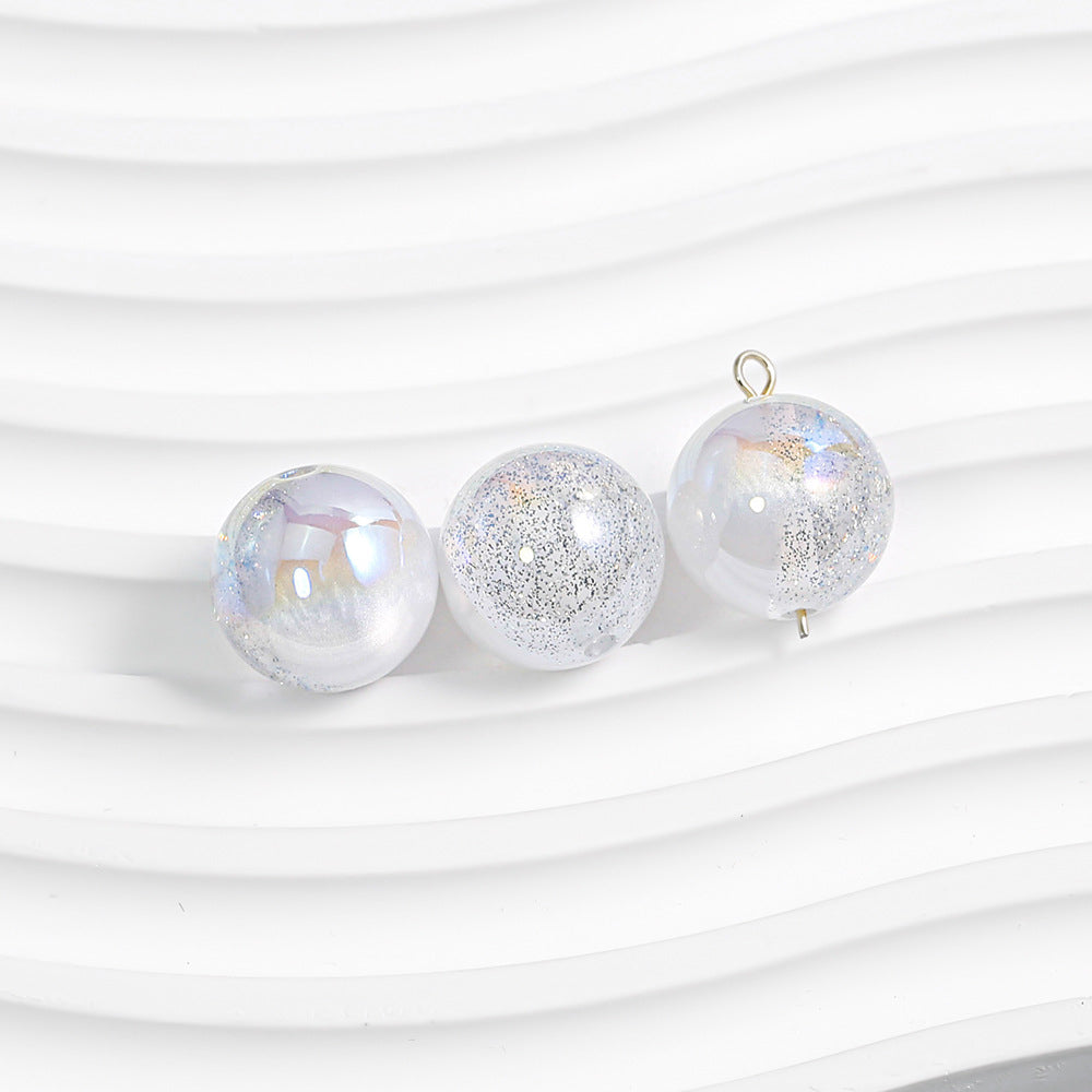 Round Beads - Galaxy Splatter Series