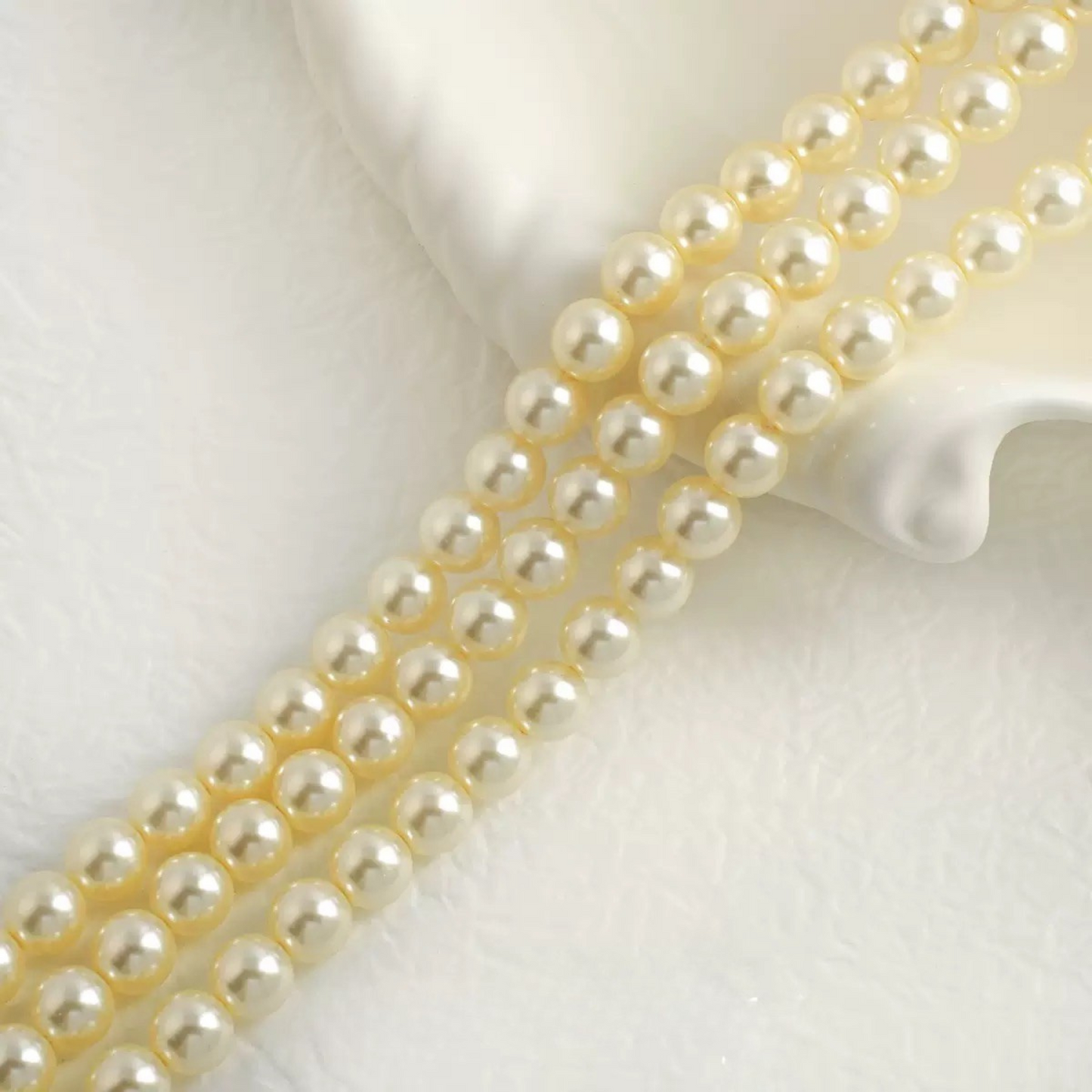 【P04】50 PCS 8mm Pearls High-Luster Imitation Swarovski Pearl Beads – Thick Coating, Straight Hole,