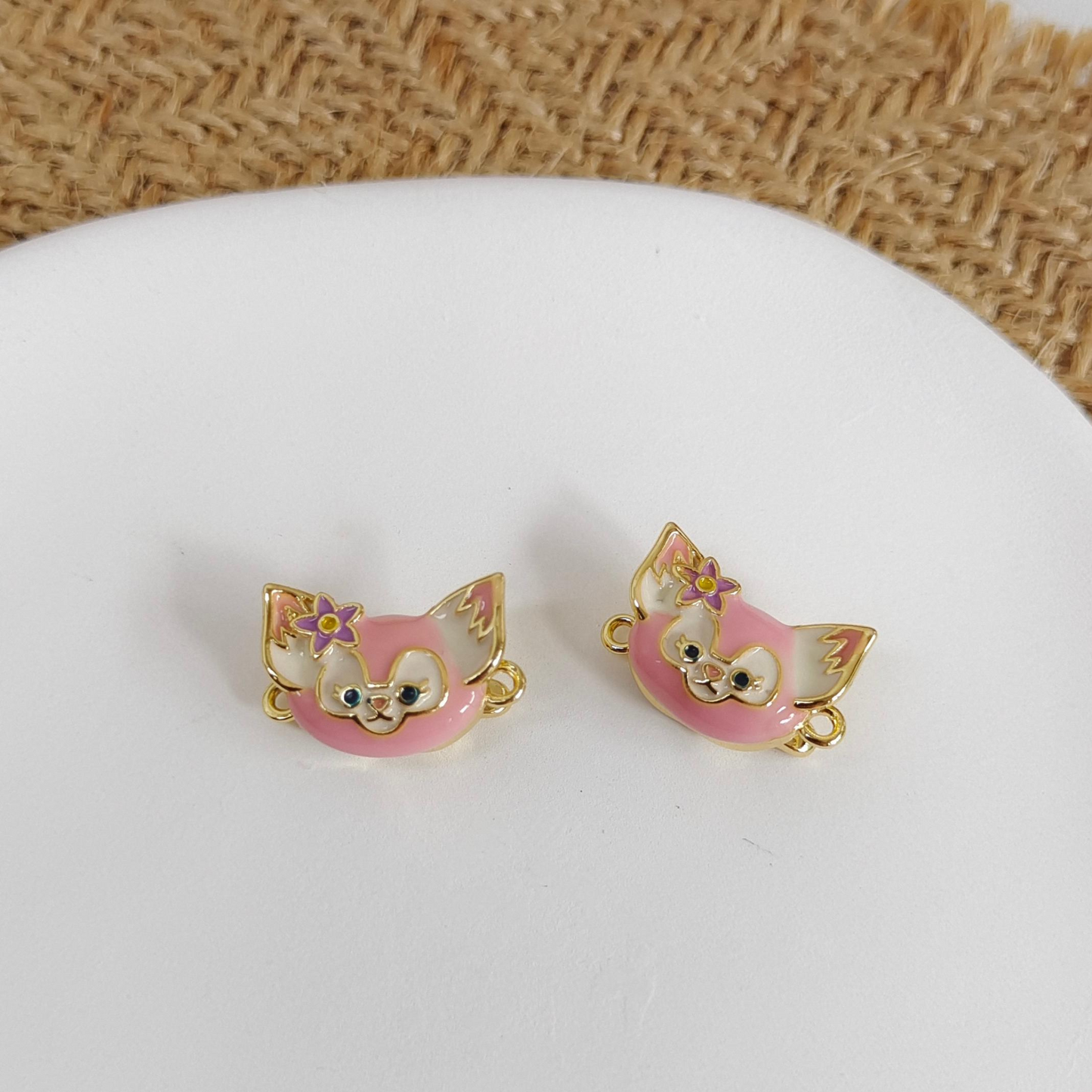 【B13】1PCS Ling Na Belle Charm Clasp – Electroplated Alloy Clasp for DIY Bracelets & Necklaces