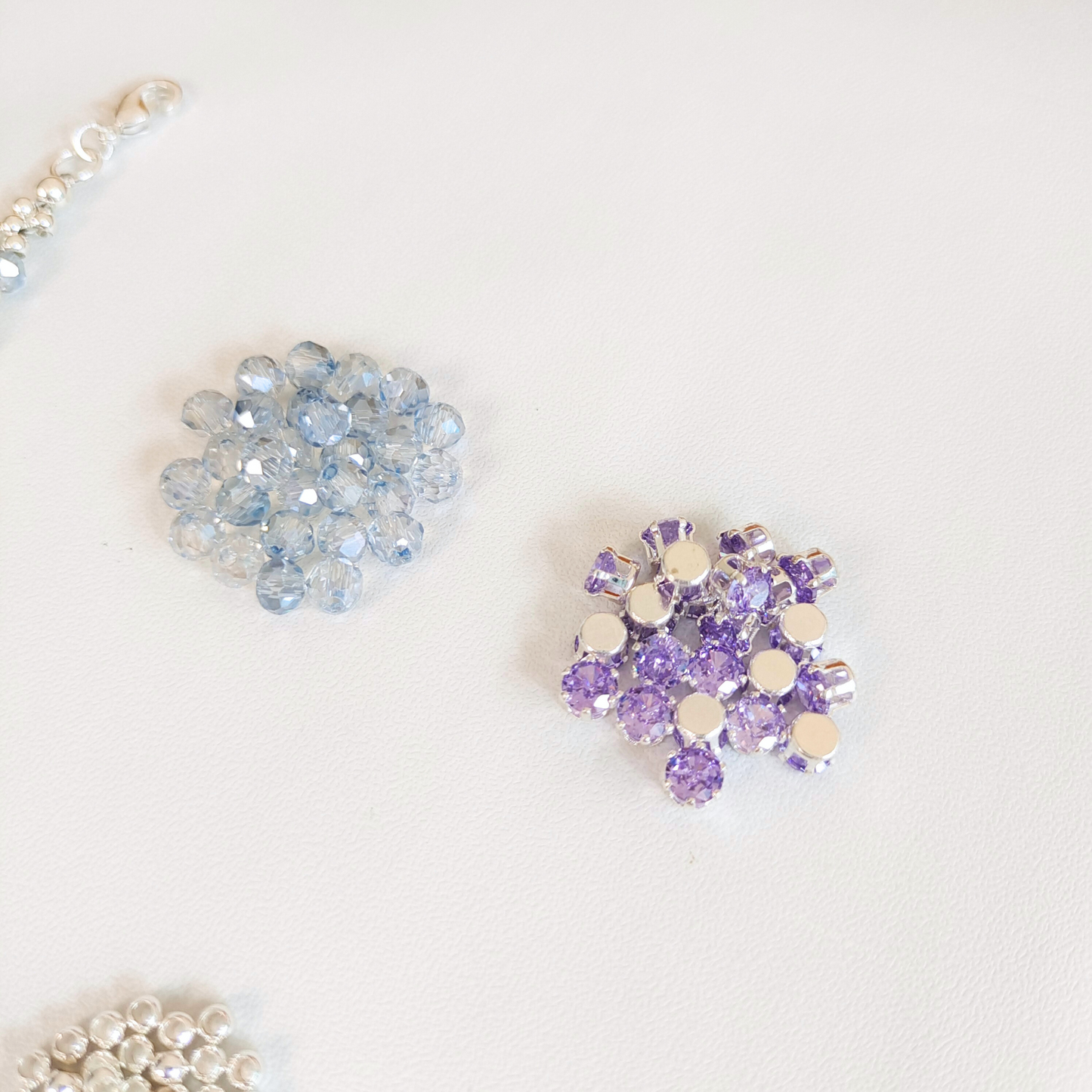 No.14 DIY Bracelet Kit – Purple Iris | Crystals, Zircons, Beads & Full Tutorial