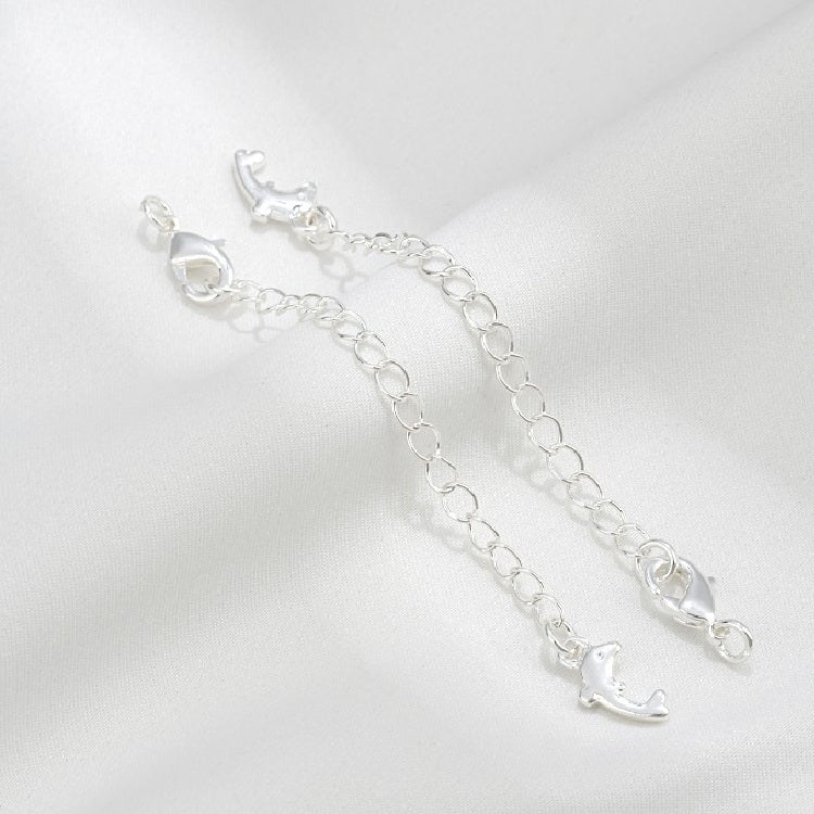 SIlver Filled Lobster Clasp with Extended Chain