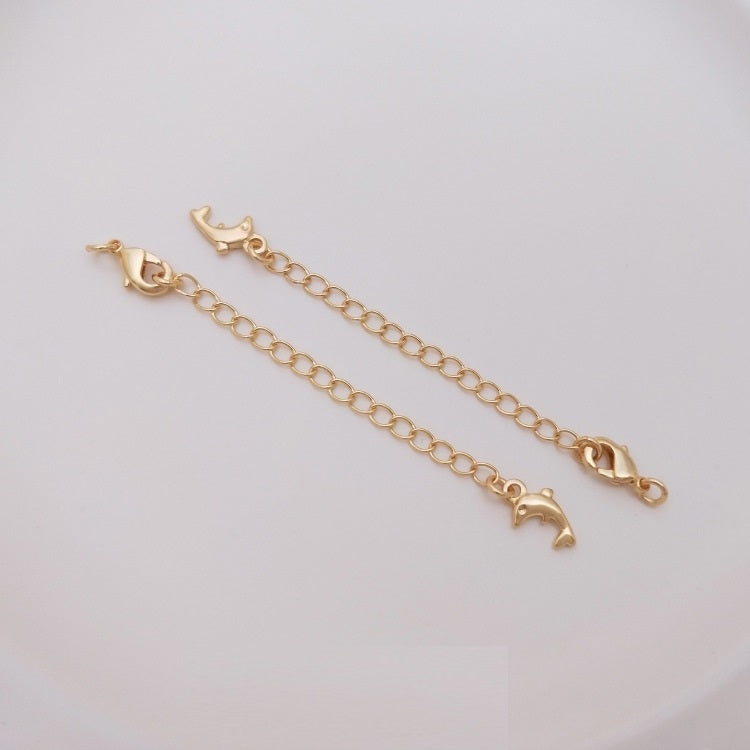 14K Gold Filled Lobster Clasp with Extended Chain