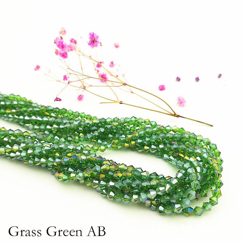 10 Strands 2/3/4mm Bicone Crystal Beads