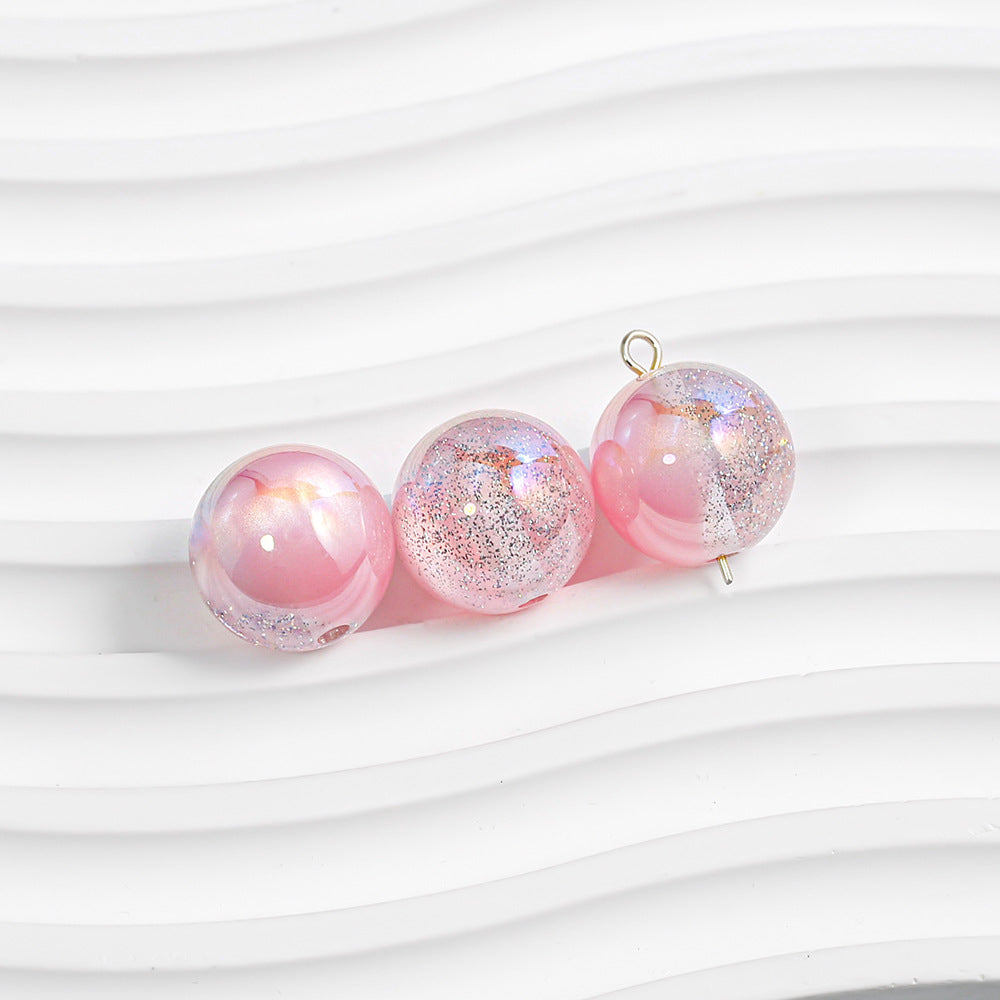 Round Beads - Galaxy Splatter Series