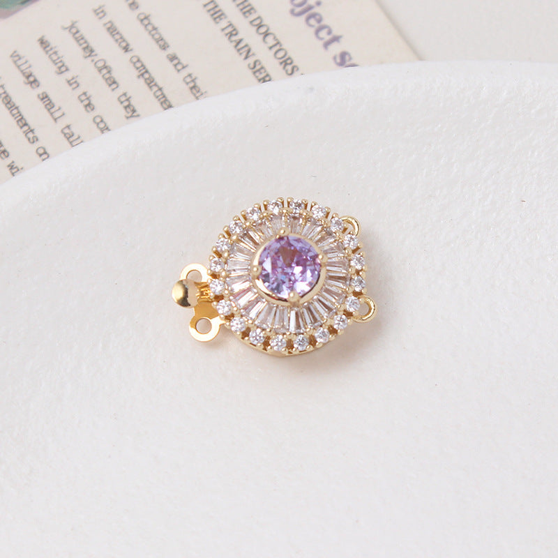 Camellia & Round Double Row Closure