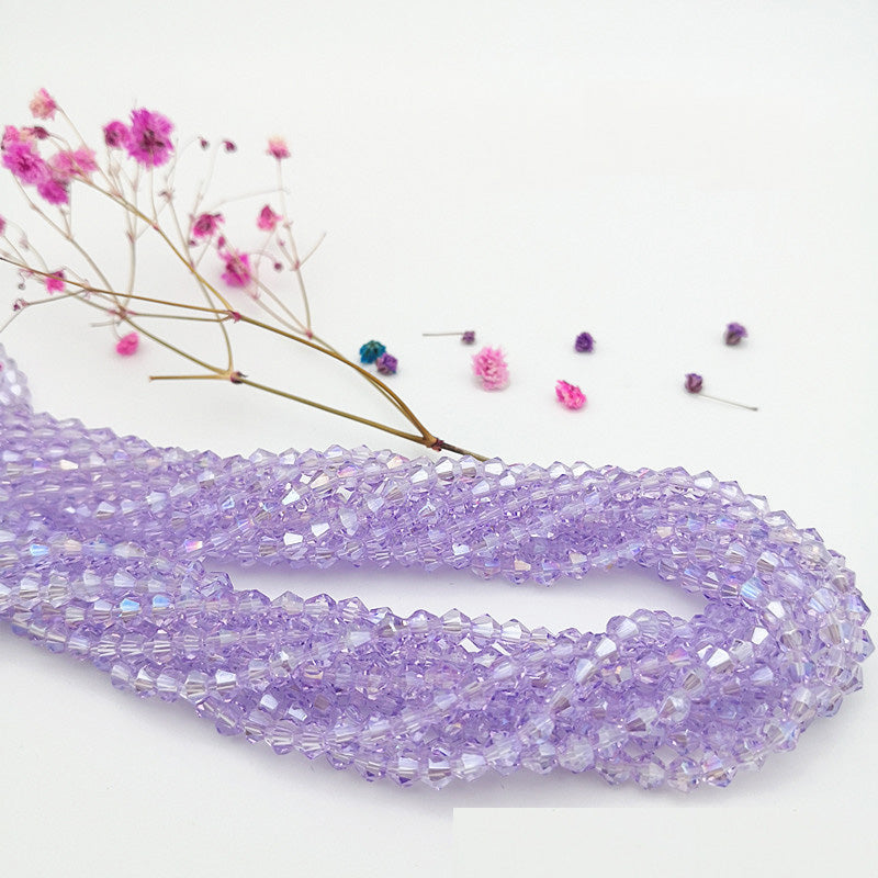 10 Strands 2/3/4mm Bicone Crystal Beads