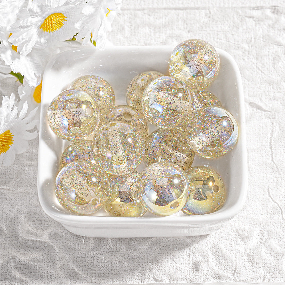 Round Beads - Holographic Laser Series