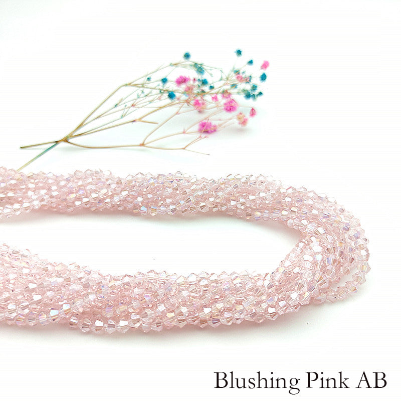 10 Strands 5/6/8mm Bicone Crystal Beads