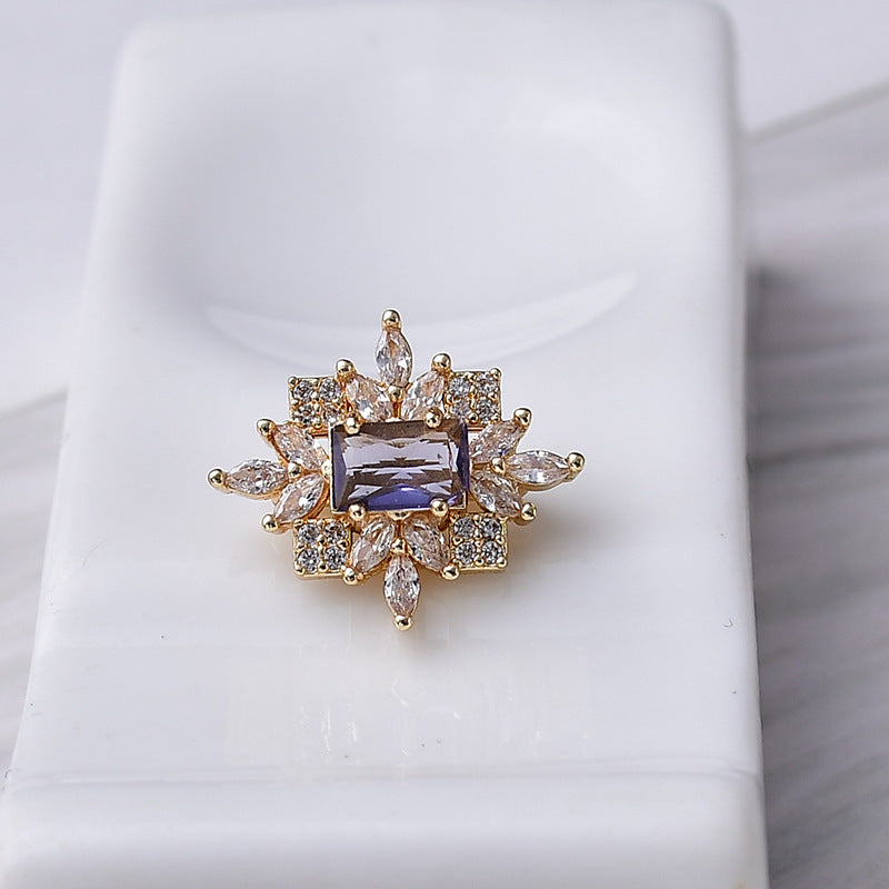 Luxury Rectangle CZ Spacer