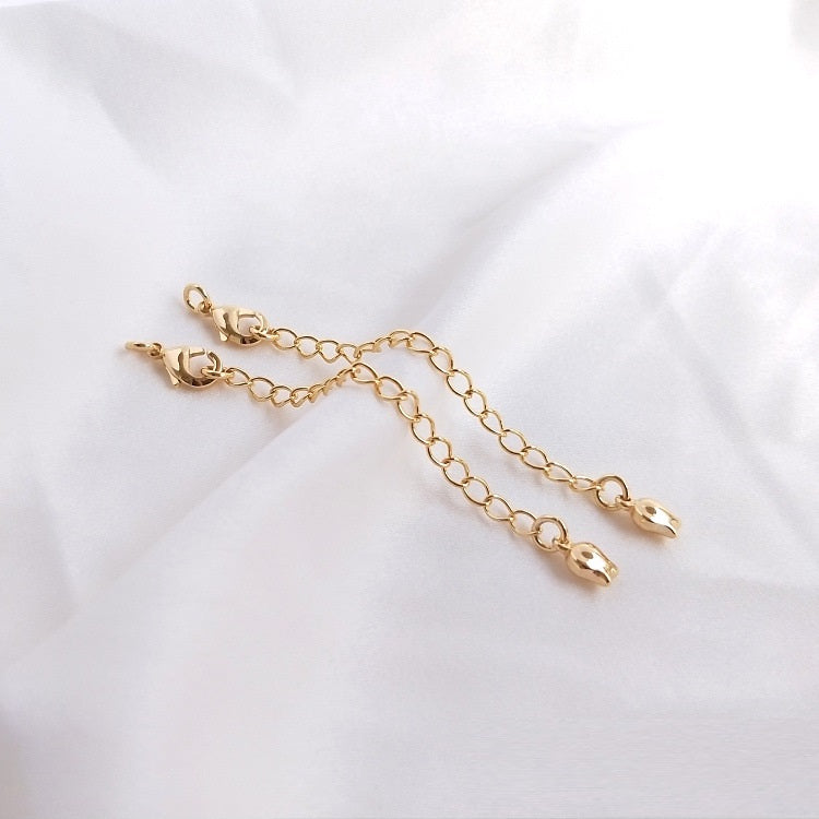 14K Gold Filled Lobster Clasp with Extended Chain