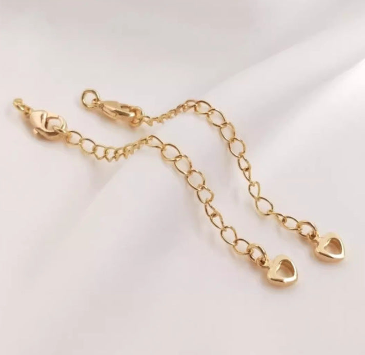 14K Gold Filled Lobster Clasp with Extended Chain