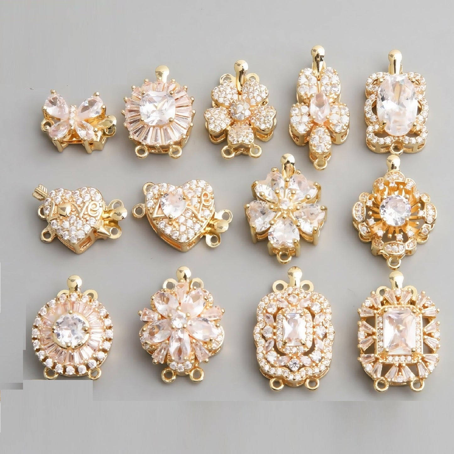 CZ Clasp Set for Single & Double Strand