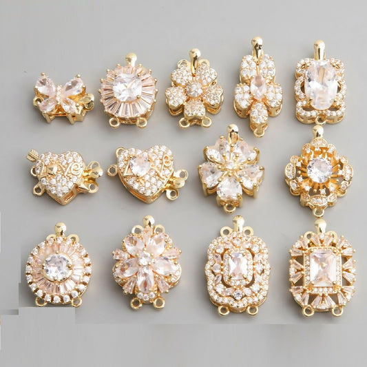 CZ Clasp Set for Single & Double Strand