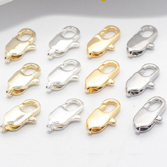 10pcs Plated Brass Lobster Clasps