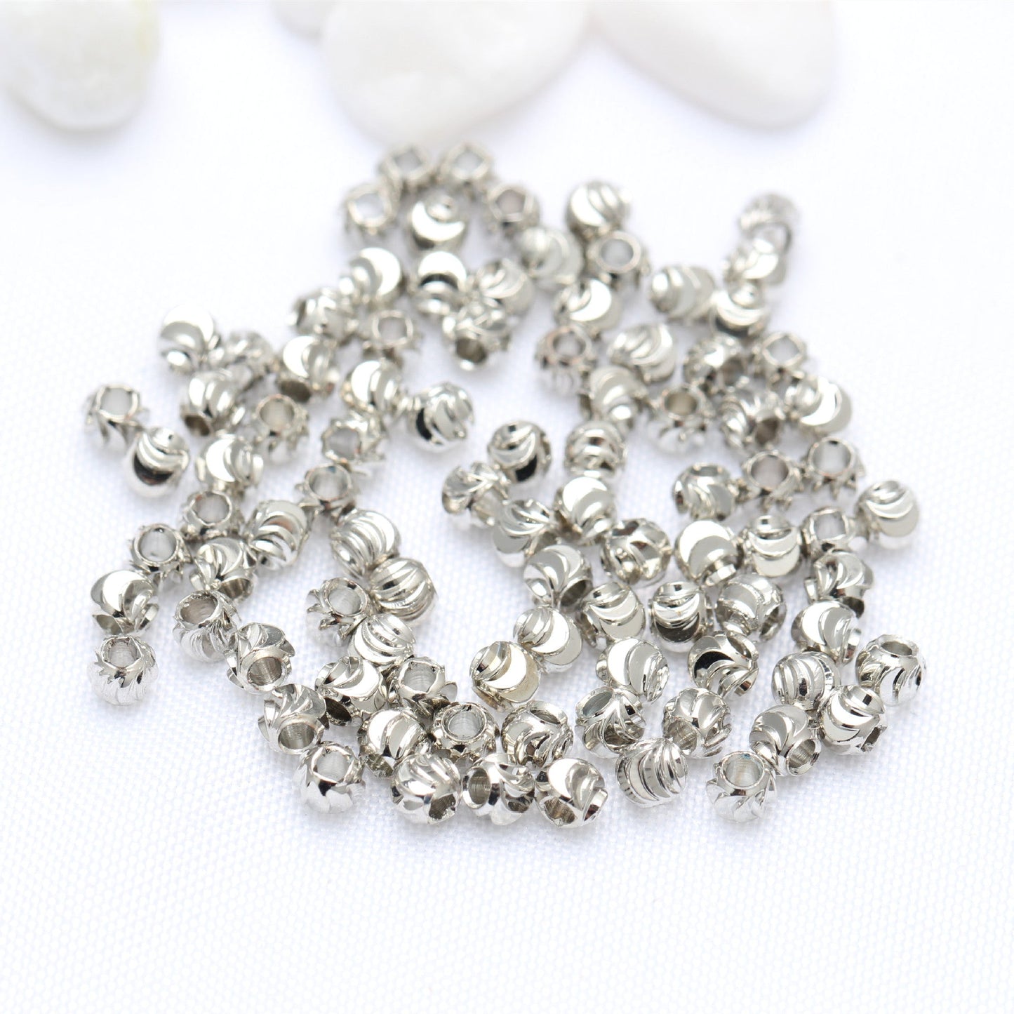 Round Pumpkin Shape Spacer Beads