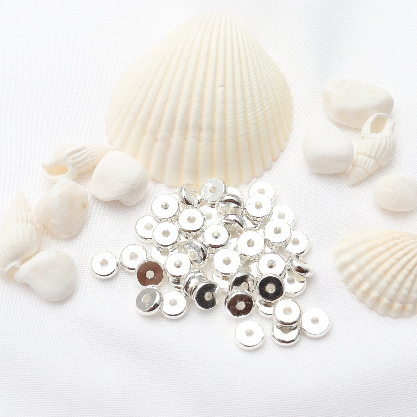 Wheel Shape Smooth Spacer Beads