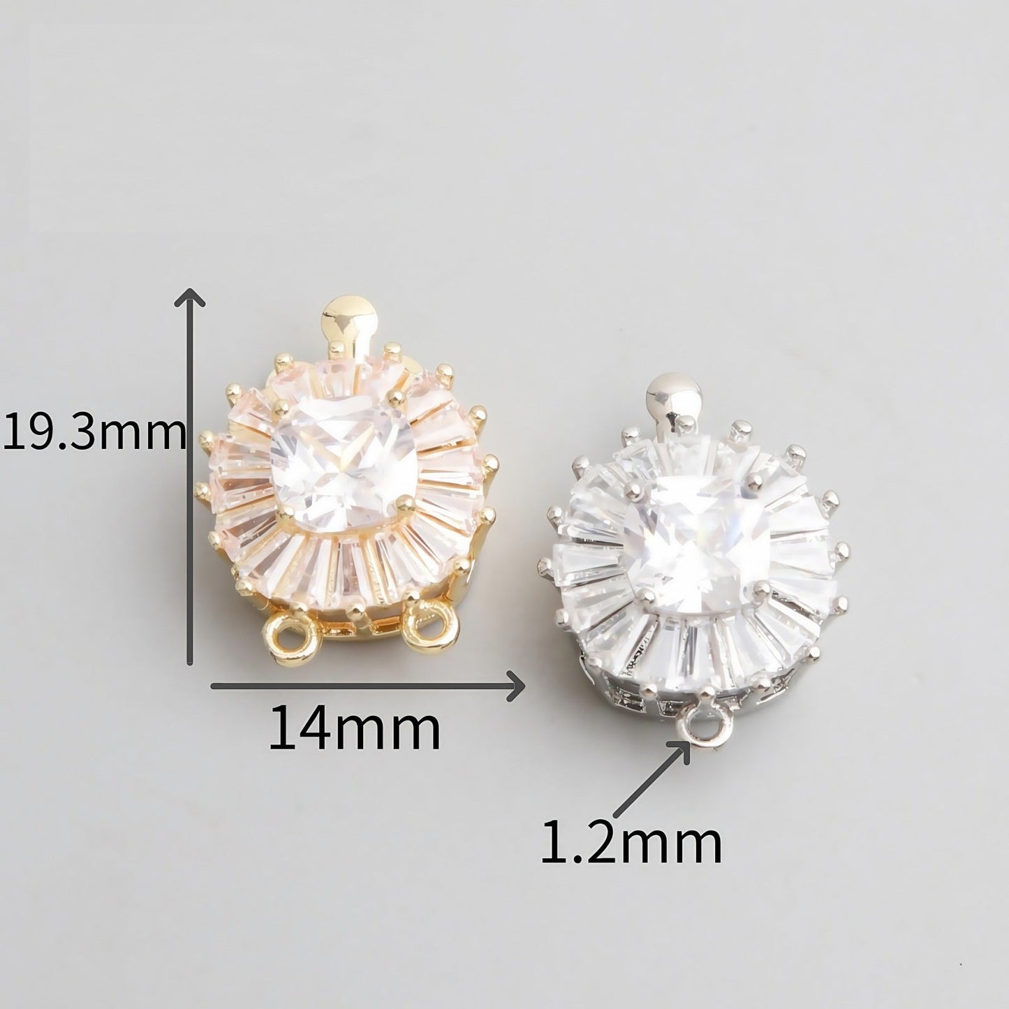 CZ Clasp Set for Single & Double Strand