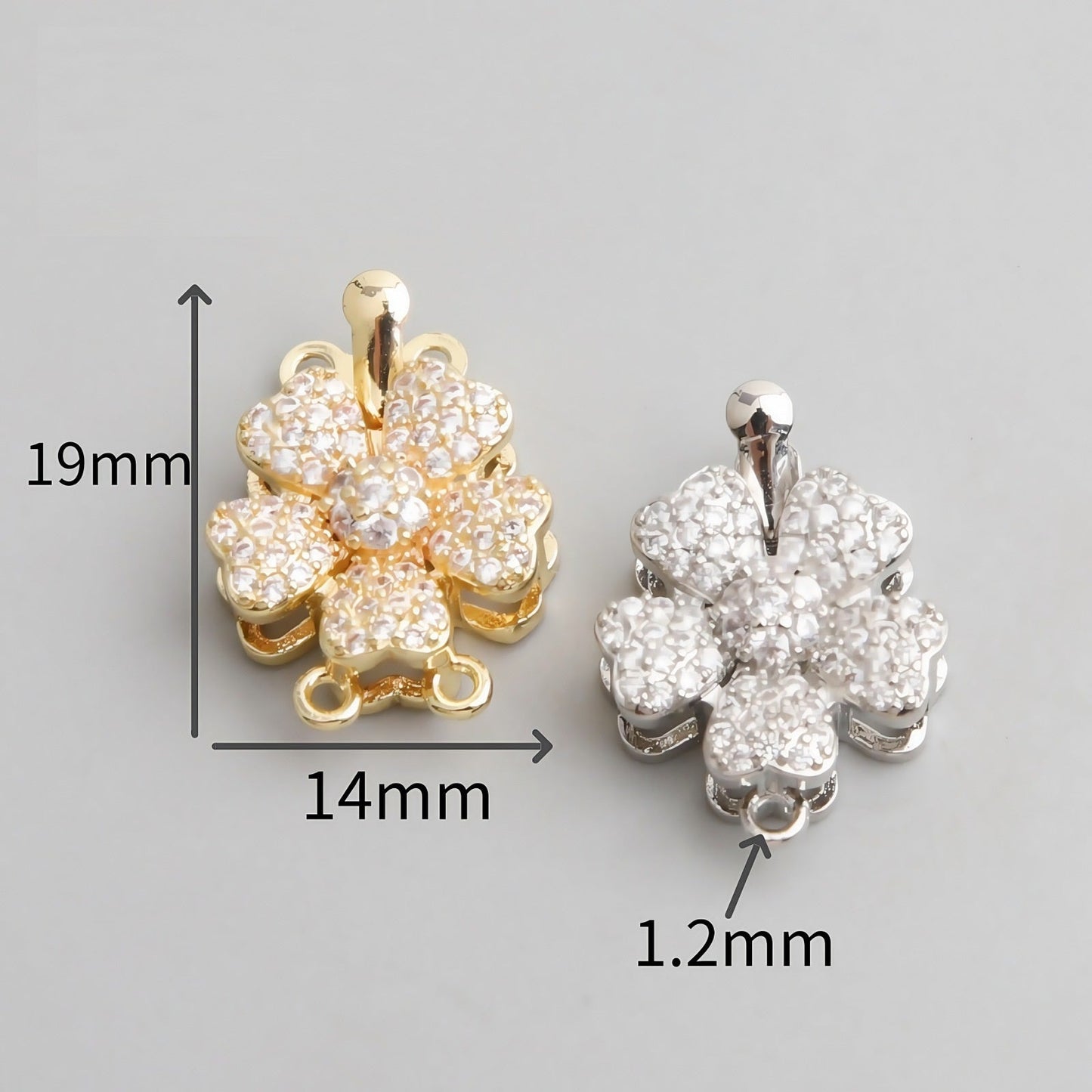 CZ Clasp Set for Single & Double Strand