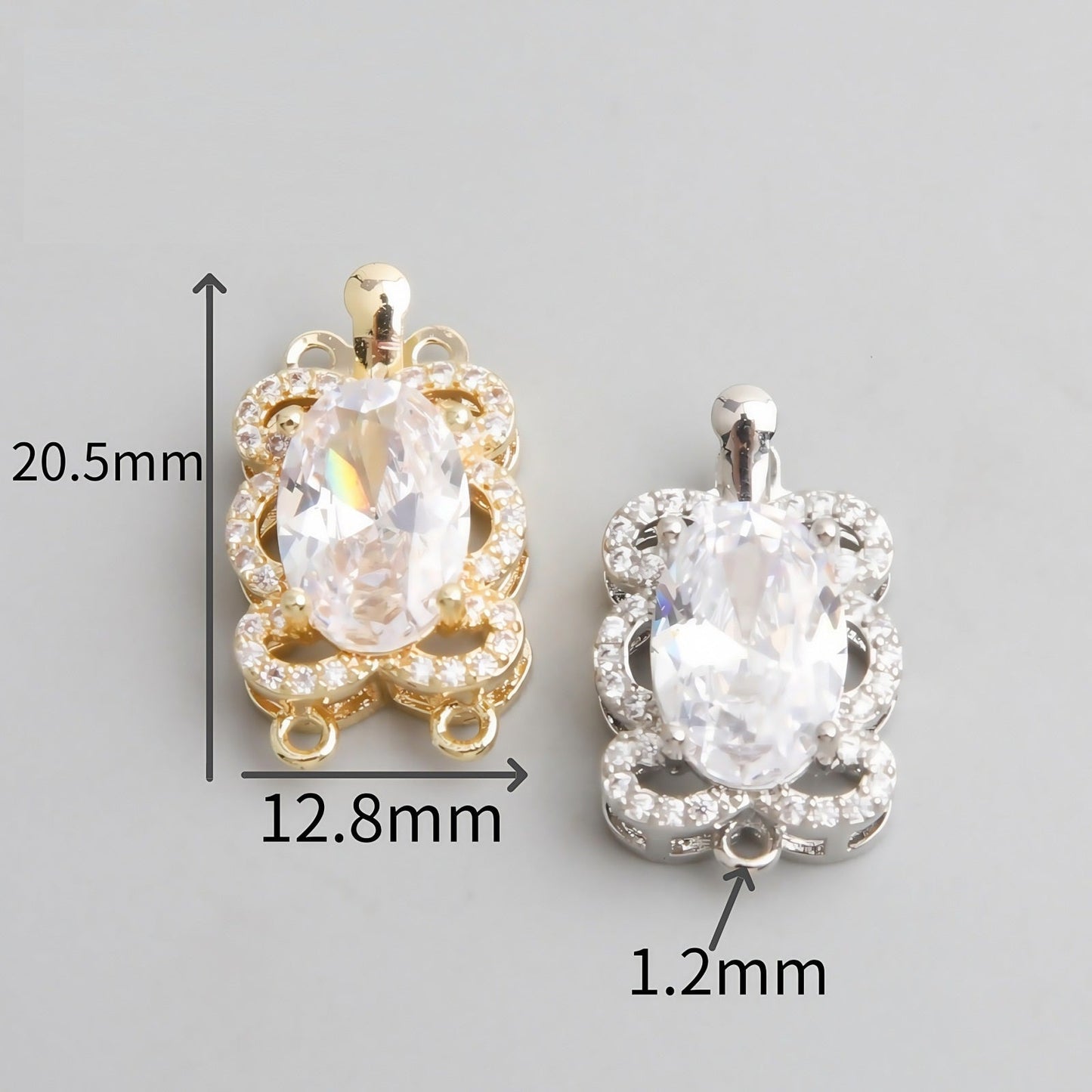 CZ Clasp Set for Single & Double Strand