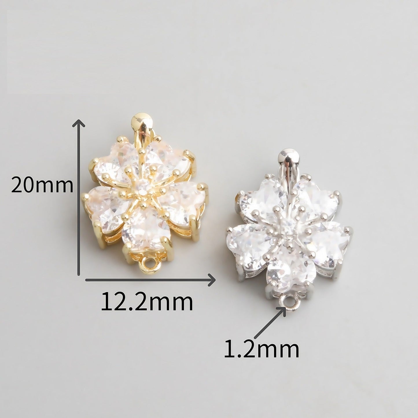 CZ Clasp Set for Single & Double Strand