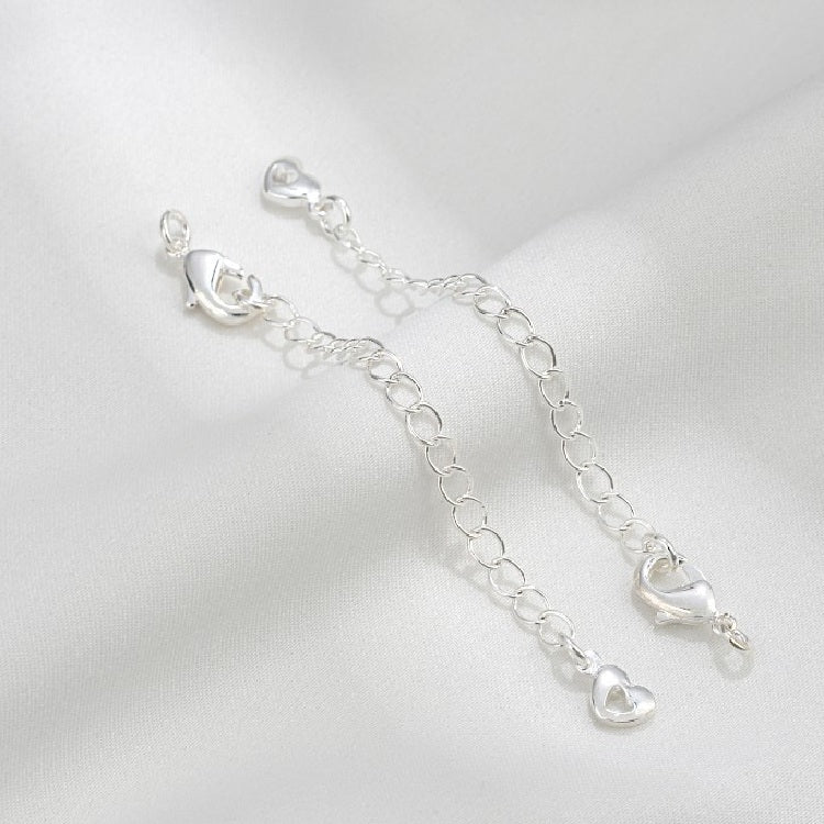SIlver Filled Lobster Clasp with Extended Chain