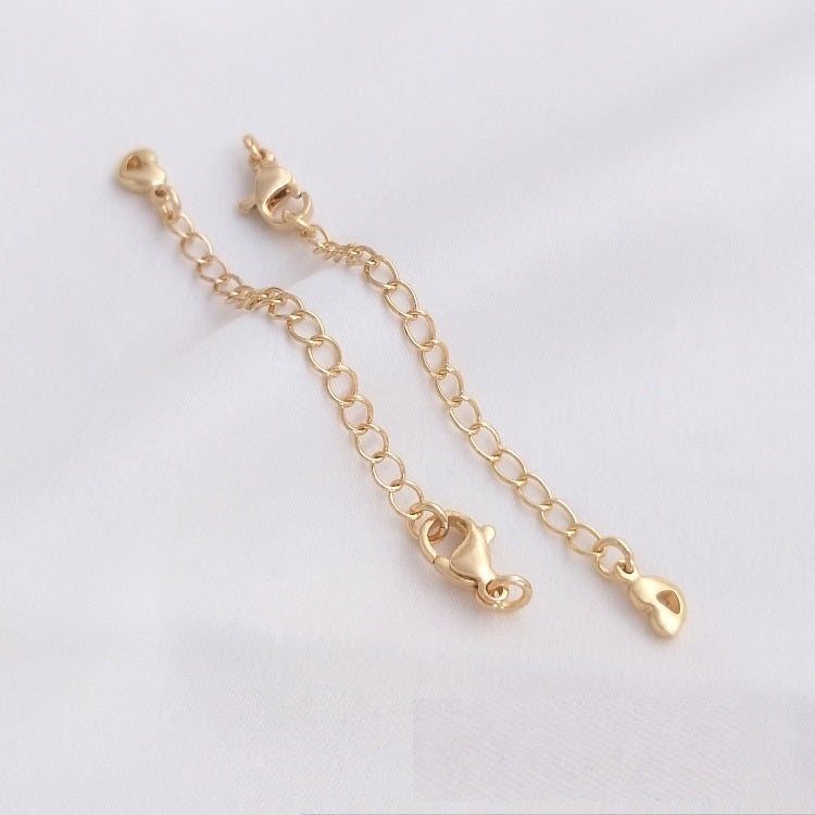 14K Gold Filled Lobster Clasp with Extended Chain